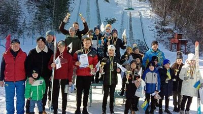 На Тернопільщині завершився відкритий чемпіонат зі стрибків на лижах