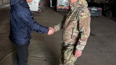 Сергій Надал на фронті напередодні Великодня вручив відзнаки воїнам 105 бригади ТрО