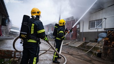 Пожежу на Об'їзній гасили десять вогнеборців. ФОТО