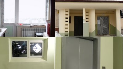 Будинок у Тернополі на вул. 15 Квітня оживає: за кошти міської ради відновили третій під’їзд після атаки