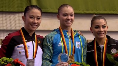 Тернополянка виборола "золото" на Кубку світу з гімнастики. ВІДЕО