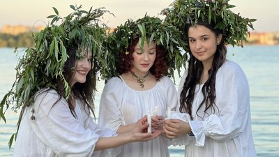 Як на тернопільському ставі Івана Купала святкували. ФОТО