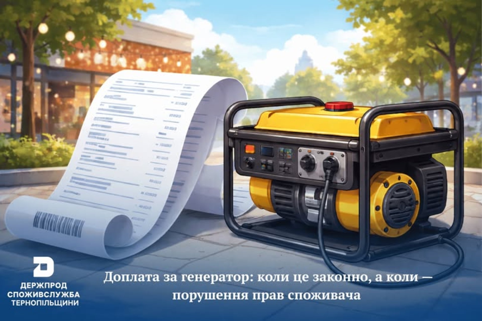 Чи законна доплата за роботу генератора?