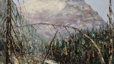 Високе небо та самотні дерева: у Тернополі діє митця з діаспори