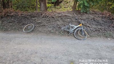 Аж колесо відлетіло: на Тернопільщині водій збив юнака на велосипеді. ФОТО