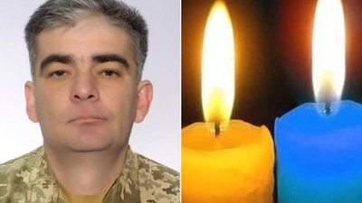 На колінах, з лампадками і квітами зустріли на Тернопільщині загиблого підполковника Юрія Пушкіна. ФОТО