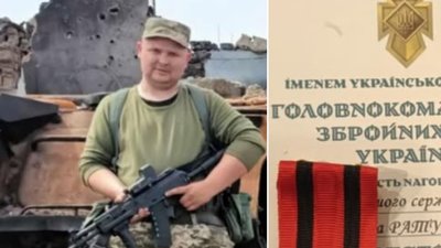 Захисника з Тернопільщини нагородили "Хрестом хоробрих"