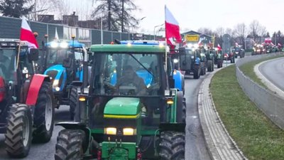 Польські фермери знову протестують проти українського зерна