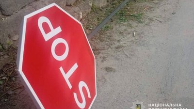 Троє 17-річних бовдурів поламали дорожні знаки: пояснити свої дії не можуть