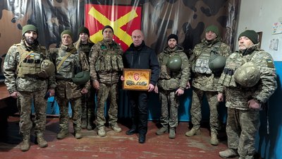 Сергій Надал на фронті передав обладнання для кількох підрозділів