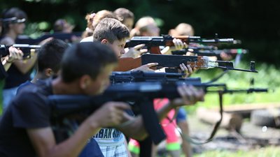 Збаразькі "соколята" вишколили вихованців табору "Сокіл". Фоторепортаж