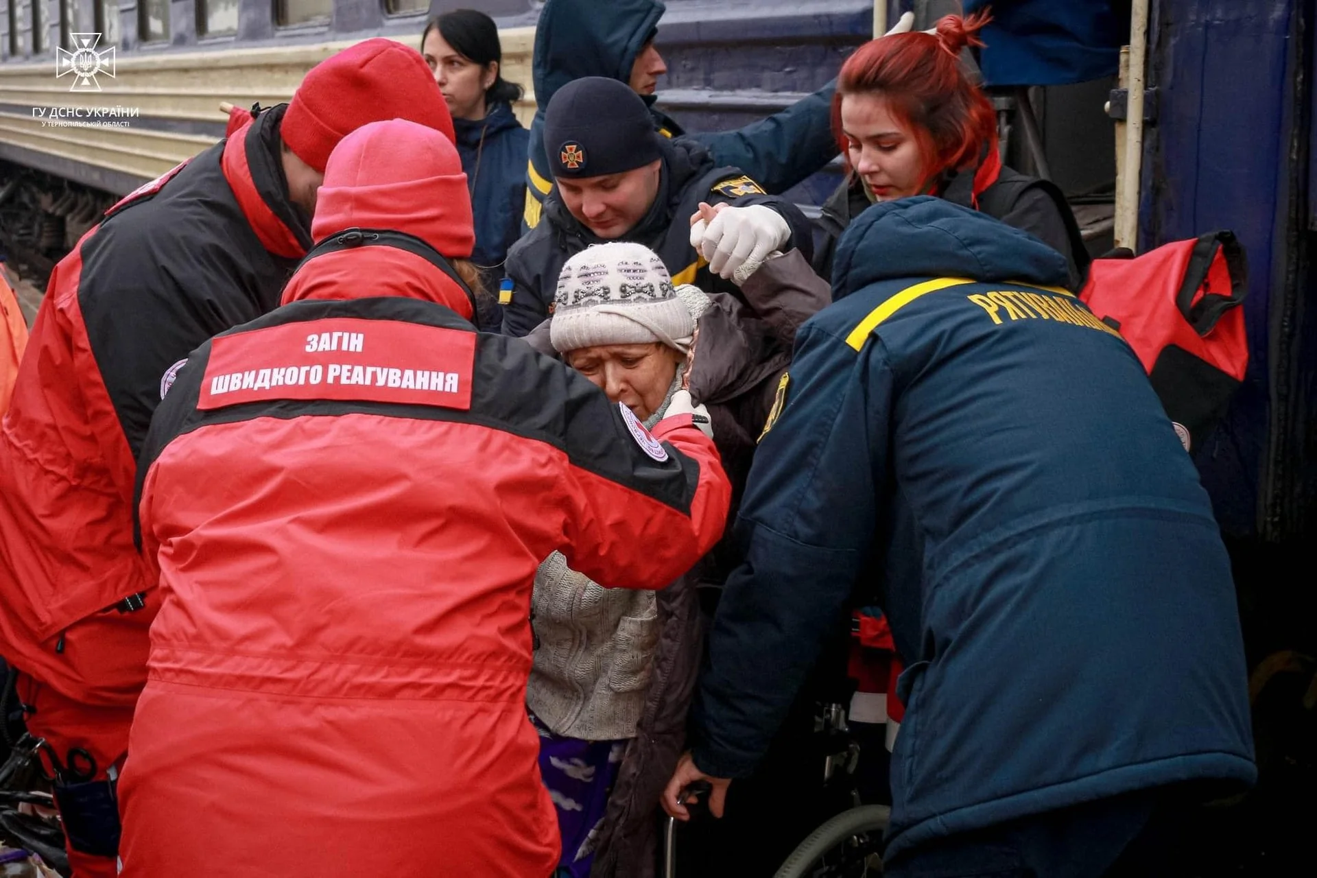 Ще один евакуаційний потяг з Донеччини прибув до Тернополя