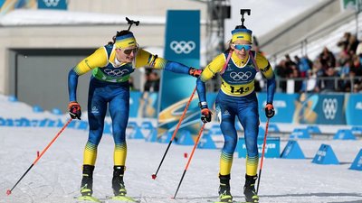 У першій гонці на Олімпіаді тернопільські біатлоністи здобули 8 місце