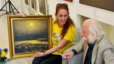 Українка вишила картину Івана Марчука хрестиком і перемогла у міжнародному конкурсі. ФОТО, ВІДЕО