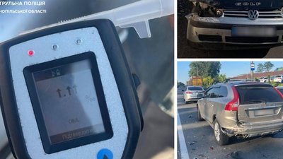 Навіть "Драгер" був шокований: дуже п'яний водій пошкодив три автомобілі і втік