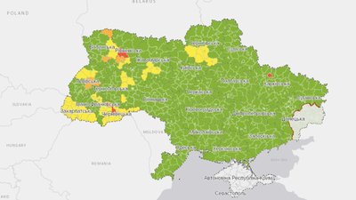 Тернопіль "позеленів": в Україні оновили поділ на карантинні зони