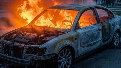 У Тернополі горів автомобіль