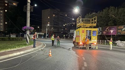 Через обрив лінії не курсують тролейбуси між двома мікрорайонами Тернополя