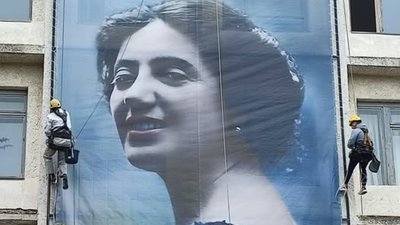 Найбільший у світі фотопортрет відомої співачки з'явився у Тернополі. ФОТО