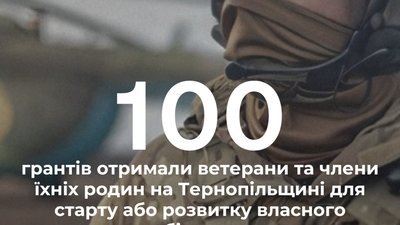 Сто ветеранських бізнесів вже започатковано на Тернопільщині