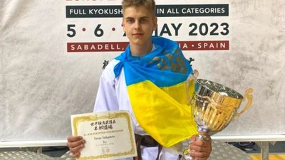 Юний каратист з Тернопільщини став чемпіоном Європи