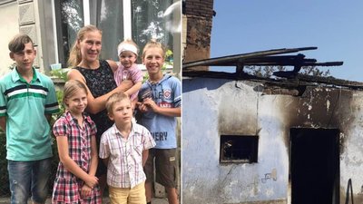 Потрібна допомога: багатодітна сім'я з Тернопільщини після пожежі залишилася без даху над головою. ФОТО
