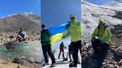 "Він мав там бути": тернополянка підняла прапор України на горі Арарат. ВІДЕО